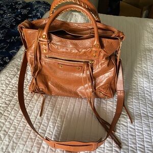 Balenciaga Moto Dark Camel EUC